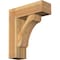 Ekena Millwork Legacy Block Rough Sawn Bracket w/ Offset Brace, Western Red Cedar, 8"W x 24"D x 28"H BKT0806X24X28LEC05RWR - alternate 1